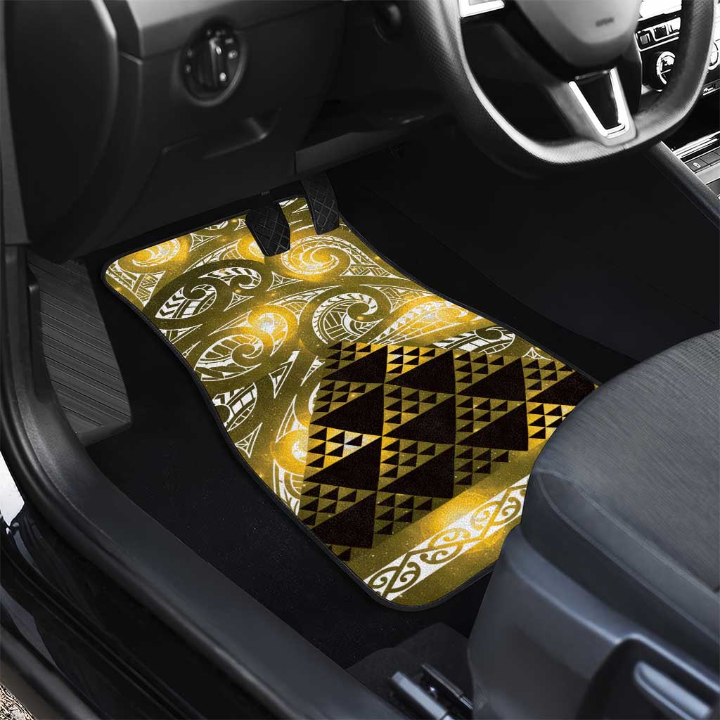Matariki New Zealand Car Mats NZ Niho Taniwha Maori New Year Yellow Galaxy