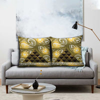Matariki New Zealand Pillow Cover NZ Niho Taniwha Maori New Year Yellow Galaxy