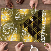 Matariki New Zealand Puzzle NZ Niho Taniwha Maori New Year Yellow Galaxy