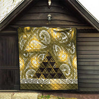 Matariki New Zealand Quilt NZ Niho Taniwha Maori New Year Yellow Galaxy