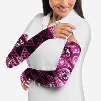 Matariki New Zealand Arm Sleeves NZ Niho Taniwha Maori New Year Pink Galaxy