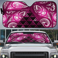 Matariki New Zealand Auto Sun Shade NZ Niho Taniwha Maori New Year Pink Galaxy