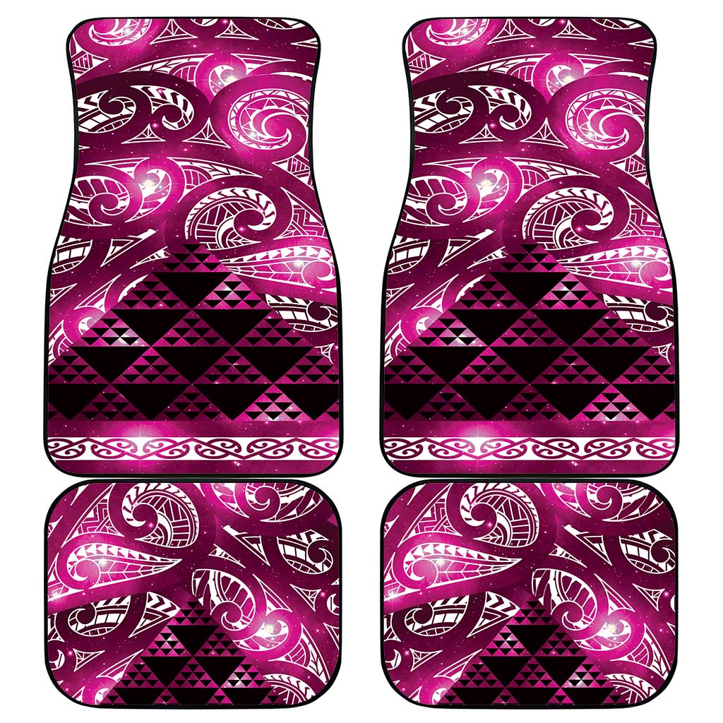 Matariki New Zealand Car Mats NZ Niho Taniwha Maori New Year Pink Galaxy