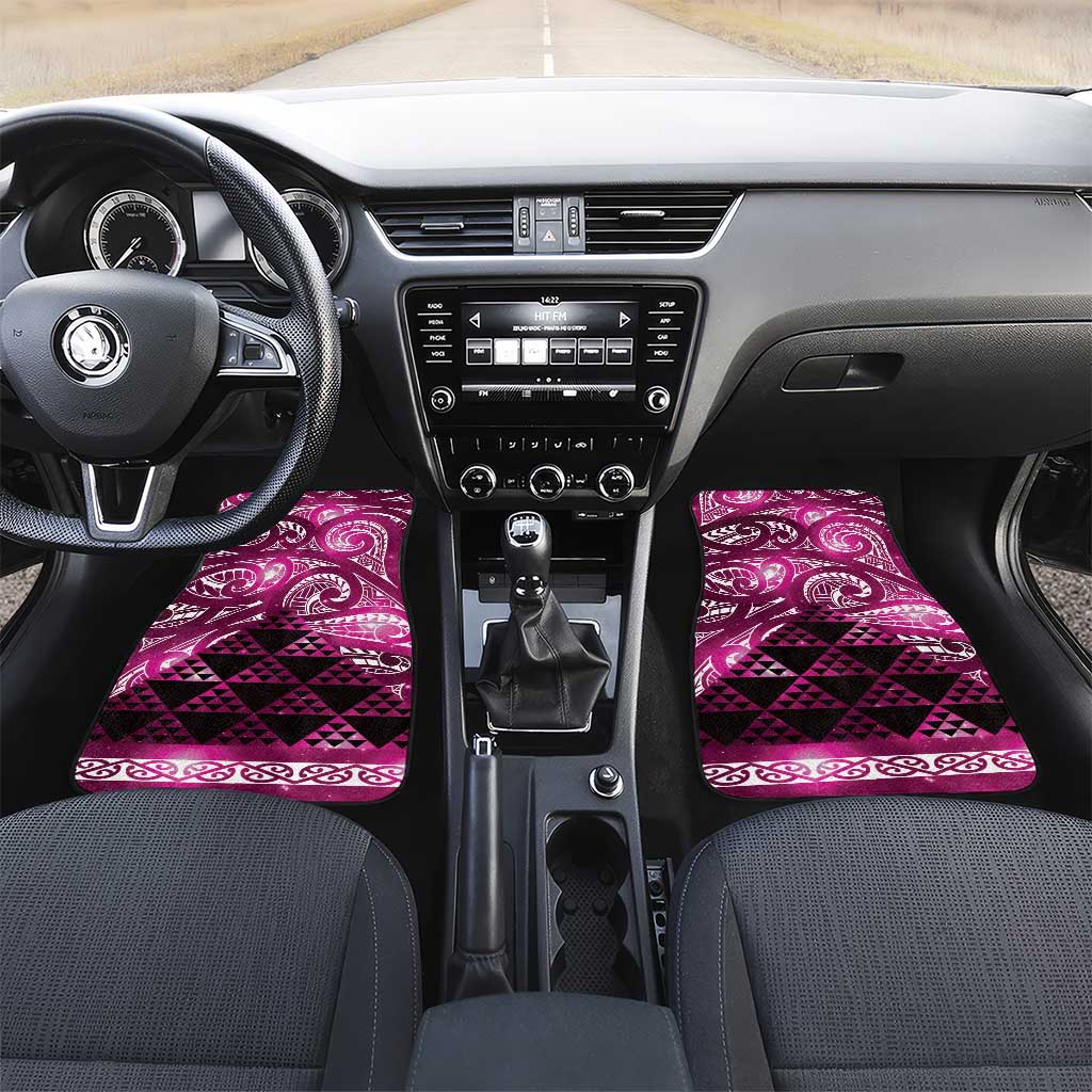 Matariki New Zealand Car Mats NZ Niho Taniwha Maori New Year Pink Galaxy