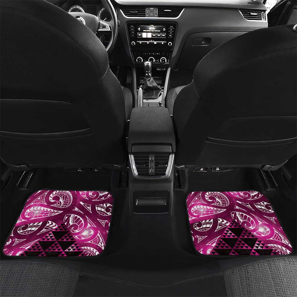Matariki New Zealand Car Mats NZ Niho Taniwha Maori New Year Pink Galaxy
