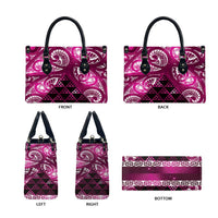 Matariki New Zealand Leather Bag NZ Niho Taniwha Maori New Year Pink Galaxy