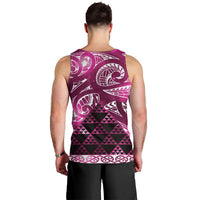 Matariki New Zealand Men Tank Top NZ Niho Taniwha Maori New Year Pink Galaxy