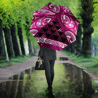Matariki New Zealand Umbrella NZ Niho Taniwha Maori New Year Pink Galaxy
