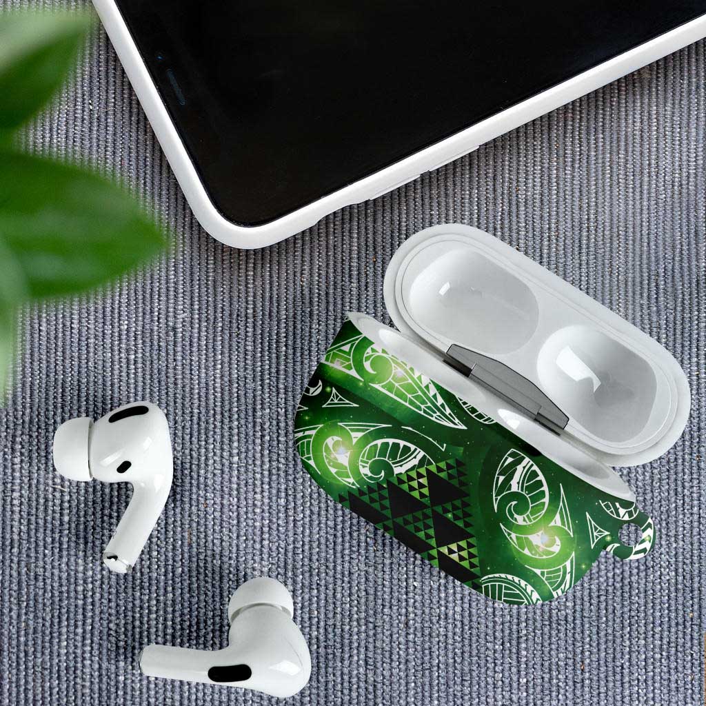 Matariki New Zealand AirPods Case NZ Niho Taniwha Maori New Year Green Galaxy