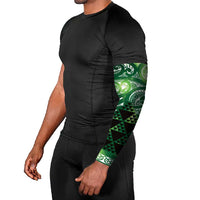 Matariki New Zealand Arm Sleeves NZ Niho Taniwha Maori New Year Green Galaxy LT14 - Polynesian Pride