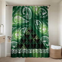 Matariki New Zealand Bathroom Set NZ Niho Taniwha Maori New Year Green Galaxy