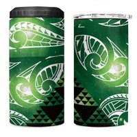 Matariki New Zealand 4 in 1 Can Cooler Tumbler NZ Niho Taniwha Maori New Year Green Galaxy