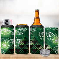 Matariki New Zealand 4 in 1 Can Cooler Tumbler NZ Niho Taniwha Maori New Year Green Galaxy
