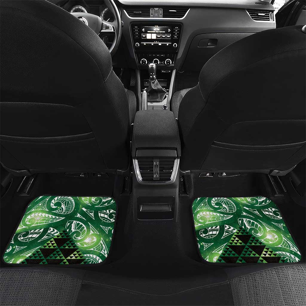 Matariki New Zealand Car Mats NZ Niho Taniwha Maori New Year Green Galaxy