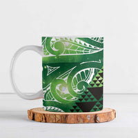 Matariki New Zealand Ceramic Mug NZ Niho Taniwha Maori New Year Green Galaxy