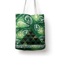 Matariki New Zealand Tote Bag NZ Niho Taniwha Maori New Year Green Galaxy
