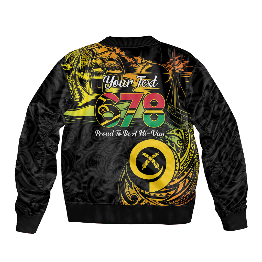 Personalised Vanuatu 678 Bomber Jacket Proud To Be A Ni-Van