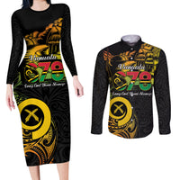 Personalised Vanuatu 678 Couples Matching Long Sleeve Bodycon Dress and Long Sleeve Button Shirt Proud To Be A Ni-Van