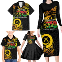 Personalised Vanuatu 678 Family Matching Long Sleeve Bodycon Dress and Hawaiian Shirt Proud To Be A Ni-Van LT14 - Polynesian Pride