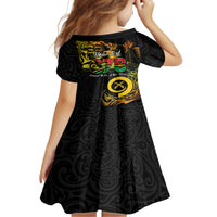 Personalised Vanuatu 678 Family Matching Off Shoulder Short Dress and Hawaiian Shirt Proud To Be A Ni-Van LT14 - Polynesian Pride
