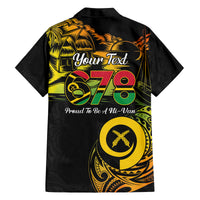 Personalised Vanuatu 678 Family Matching Off Shoulder Short Dress and Hawaiian Shirt Proud To Be A Ni-Van LT14 - Polynesian Pride