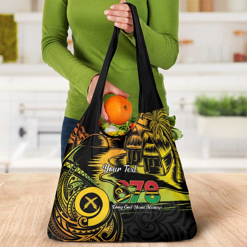 Personalised Vanuatu 678 Grocery Bag Proud To Be A Ni-Van