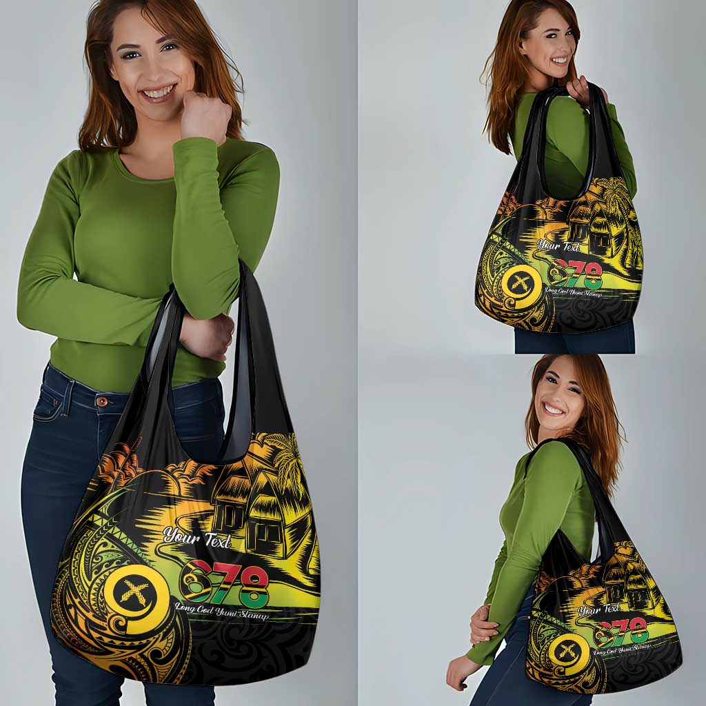 Personalised Vanuatu 678 Grocery Bag Proud To Be A Ni-Van