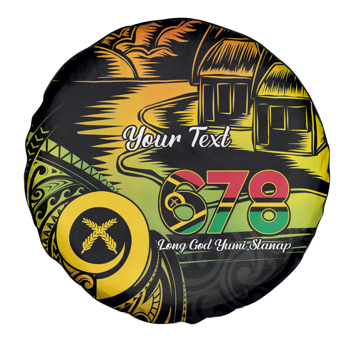 Personalised Vanuatu 678 Spare Tire Cover Proud To Be A Ni-Van