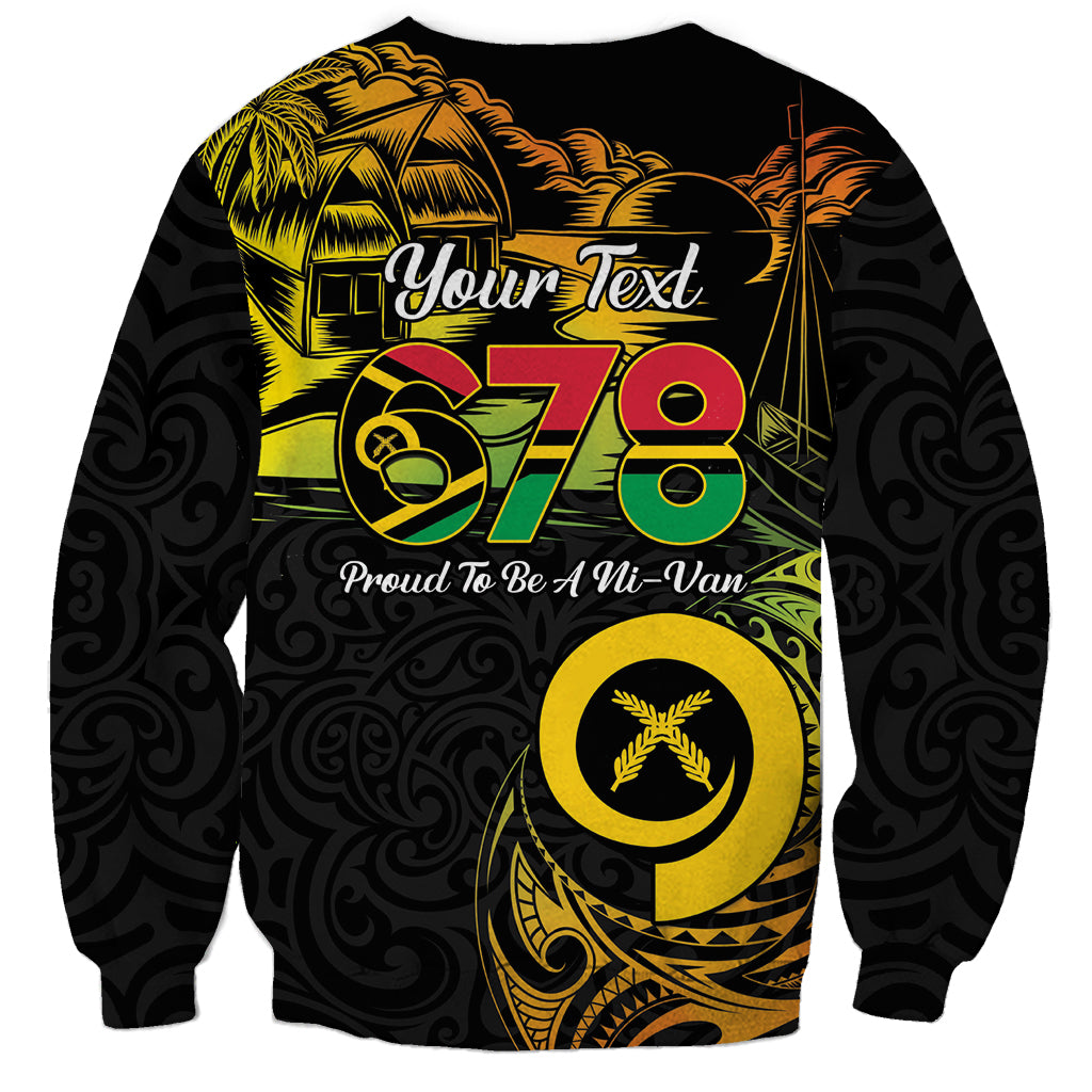Personalised Vanuatu 678 Sweatshirt Proud To Be A Ni-Van