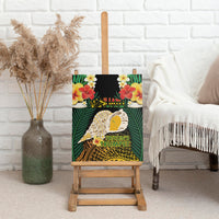 Vanuatu Triton's Trumpet Canvas Wall Art Tropical Flowers Vanuatuan Map