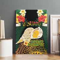Vanuatu Triton's Trumpet Canvas Wall Art Tropical Flowers Vanuatuan Map