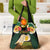 Vanuatu Triton's Trumpet Grocery Bag Tropical Flowers Vanuatuan Map