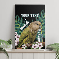 Personalised New Zealand Kakapo Canvas Wall Art Aotearoa Fern With Manuka
