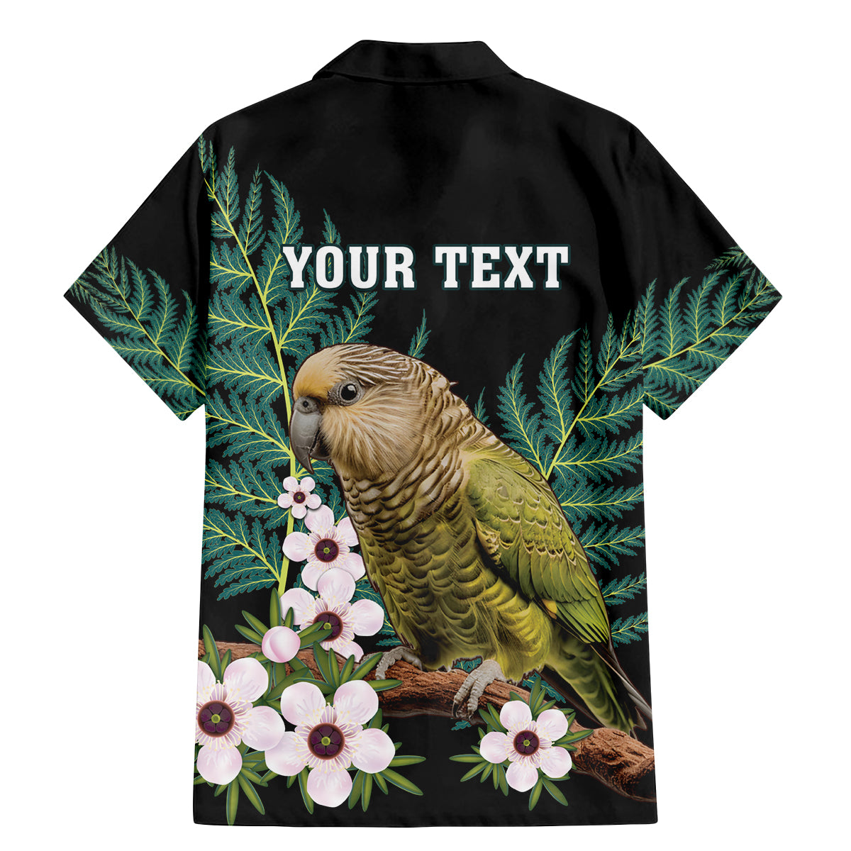 Personalised New Zealand Kakapo Family Matching Mermaid Dress and Hawaiian Shirt Aotearoa Fern With Manuka LT14 - Polynesian Pride