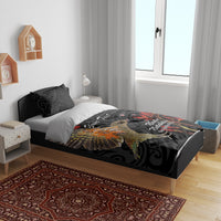 Personalised New Zealand Kea Bedding Set Nestor Notabilis With Harakeke Maori Pattern LT14 - Polynesian Pride