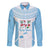 Custom Fiji Tapa Rugby Family Matching Short Sleeve Bodycon Dress and Hawaiian Shirt Flying Fijian Blue And White Version