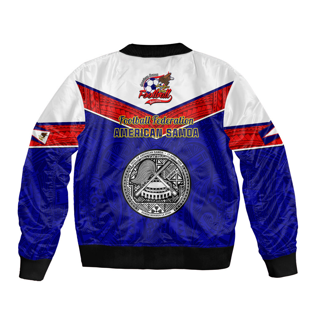 American Samoa Football Bomber Jacket Polynesian Sporty Style LT14 - Polynesian Pride