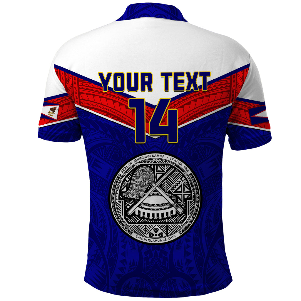 Custom American Samoa Football Polo Shirt Polynesian Sporty Style LT14 - Polynesian Pride