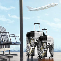 Custom Fiji And New Zealand Rugby Luggage Cover Aotearoa Silver Fern Mix Fijian Tapa Pattern LT14 - Polynesian Pride