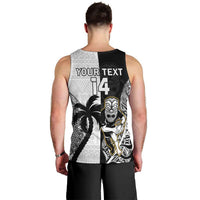 Custom Fiji And New Zealand Rugby Men Tank Top Aotearoa Silver Fern Mix Fijian Tapa Pattern LT14 - Polynesian Pride