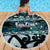 Kia Ora New Zealand Beach Blanket Aotearoa Proud Maori Paua Shell Silver Fern - Polynesian Pride