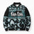 Kia Ora New Zealand Bomber Puffer Jacket Aotearoa Proud Maori Paua Shell Silver Fern - Polynesian Pride