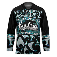 Kia Ora New Zealand Hockey Jersey Aotearoa Proud Maori Paua Shell Silver Fern - Polynesian Pride
