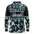 Kia Ora New Zealand Long Sleeve Polo Shirt Aotearoa Proud Maori Paua Shell Silver Fern - Polynesian Pride