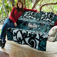 Kia Ora New Zealand Quilt Aotearoa Proud Maori Paua Shell Silver Fern - Polynesian Pride