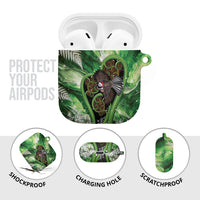 Piwakawaka New Zealand Christmas In July AirPods Case NZ Aroha Koru Fern Marble Vibes LT14 - Polynesian Pride