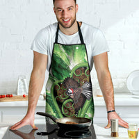 Piwakawaka New Zealand Christmas In July Apron NZ Aroha Koru Fern Marble Vibes LT14 - Polynesian Pride