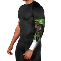 Piwakawaka New Zealand Christmas In July Arm Sleeves NZ Aroha Koru Fern Marble Vibes LT14 - Polynesian Pride