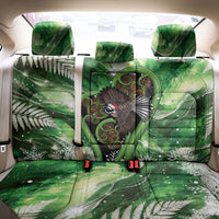 Piwakawaka New Zealand Christmas In July Back Car Seat Cover NZ Aroha Koru Fern Marble Vibes LT14 - Polynesian Pride