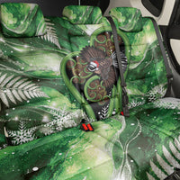 Piwakawaka New Zealand Christmas In July Back Car Seat Cover NZ Aroha Koru Fern Marble Vibes LT14 - Polynesian Pride